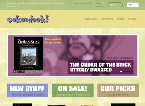 How ookoodook.com looks like on a tablet such as an iPad.
