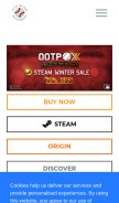 How ootpdevelopments.com looks like on a mobile device such as an iPhone.