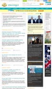 How opalesque.com looks like on a mobile device such as an iPhone.