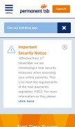 How open24.ie looks like on a mobile device such as an iPhone.