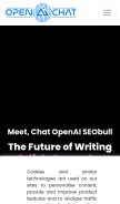 How openaichat.app looks like on a mobile device such as an iPhone.