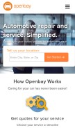 How openbay.com looks like on a mobile device such as an iPhone.