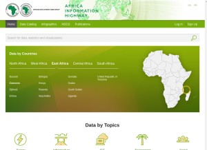How opendataforafrica.org looks like on a tablet such as an iPad.