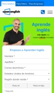 How openenglish.com looks like on a mobile device such as an iPhone.