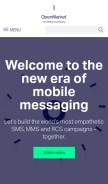 How openmarket.com looks like on a mobile device such as an iPhone.