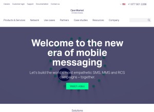How openmarket.com looks like on a tablet such as an iPad.