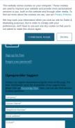 How openprovider.be looks like on a mobile device such as an iPhone.