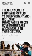 How opensocietyfoundations.org looks like on a mobile device such as an iPhone.
