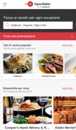 How opentable.it looks like on a mobile device such as an iPhone.