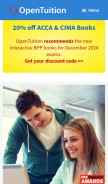 How opentuition.com looks like on a mobile device such as an iPhone.