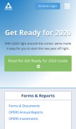 How opers.org looks like on a mobile device such as an iPhone.