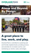 How opkansas.org looks like on a mobile device such as an iPhone.