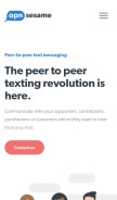 How opnsesame.com looks like on a mobile device such as an iPhone.
