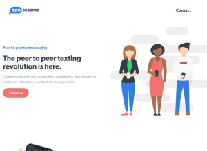 How opnsesame.com looks like on a tablet such as an iPad.
