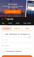 How opodo.se looks like on a mobile device such as an iPhone.