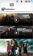 How optimovision.tv looks like on a mobile device such as an iPhone.