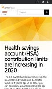 How optumhealthfinancial.com looks like on a mobile device such as an iPhone.