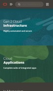 How oracle.com looks like on a mobile device such as an iPhone.
