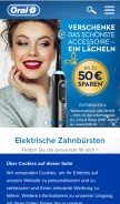 How oralb-blendamed.de looks like on a mobile device such as an iPhone.
