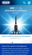 How oralb.es looks like on a mobile device such as an iPhone.