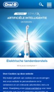 How oralb.nl looks like on a mobile device such as an iPhone.