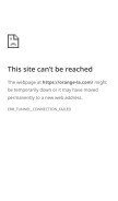 How orange-la.com looks like on a mobile device such as an iPhone.