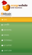 How orangewebsite.com looks like on a mobile device such as an iPhone.