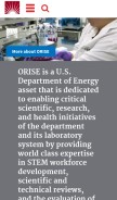 How orau.gov looks like on a mobile device such as an iPhone.