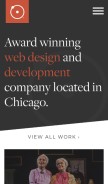 How orbitmedia.com looks like on a mobile device such as an iPhone.