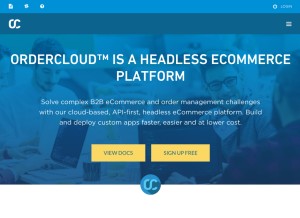 How ordercloud.io looks like on a tablet such as an iPad.