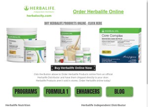 How orderherbalsonline.com looks like on a tablet such as an iPad.