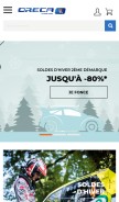 How oreca-store.com looks like on a mobile device such as an iPhone.