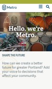 How oregonmetro.gov looks like on a mobile device such as an iPhone.