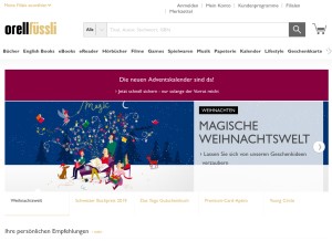 How orellfuessli.ch looks like on a tablet such as an iPad.