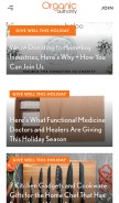 How organicauthority.com looks like on a mobile device such as an iPhone.