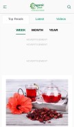 How organicfacts.net looks like on a mobile device such as an iPhone.