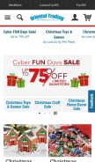How orientaltradingcompany.com looks like on a mobile device such as an iPhone.