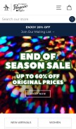 How originalpenguin.com looks like on a mobile device such as an iPhone.