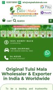 How originaltulsimala.com looks like on a mobile device such as an iPhone.