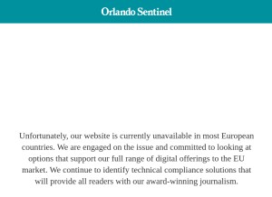 How orlandosentinel.com looks like on a tablet such as an iPad.