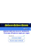How oroscopodioggiedomani.it looks like on a mobile device such as an iPhone.