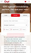 How orpi.com looks like on a mobile device such as an iPhone.