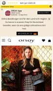 How orsay.com looks like on a mobile device such as an iPhone.