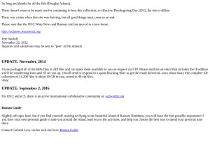 How os2bbs.com looks like on a tablet such as an iPad.