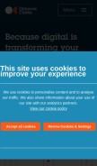 How osborneclarke.com looks like on a mobile device such as an iPhone.