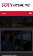 How osi-systems.com looks like on a mobile device such as an iPhone.