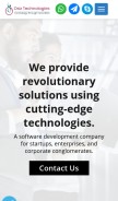 How osiztechnologies.com looks like on a mobile device such as an iPhone.