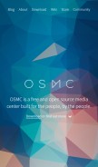 How osmc.tv looks like on a mobile device such as an iPhone.