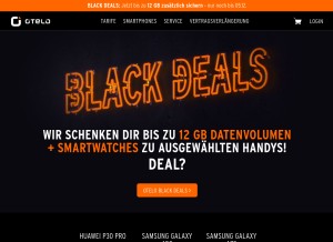 How otelo.de looks like on a tablet such as an iPad.
