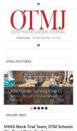 How otmj.com looks like on a mobile device such as an iPhone.